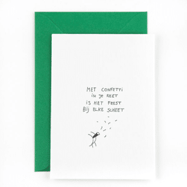 Postkaart Confetti in je reet / Studio Flash